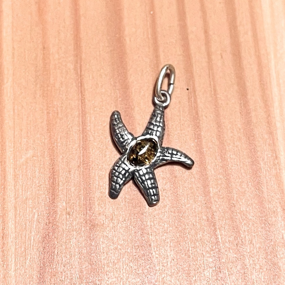 Genuine Sterling Silver Starfish Charm